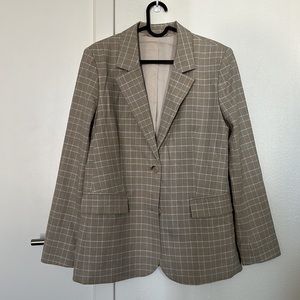 &OtherStories Beige Plaid Blazer